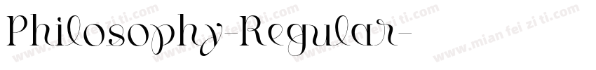 Philosophy-Regular字体转换