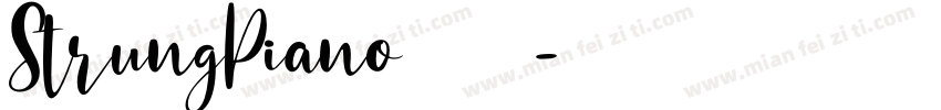 StrungPiano字体下载字体转换