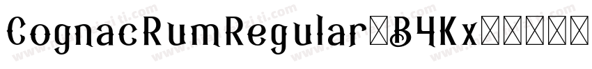 CognacRumRegular-B4Kx字体转换