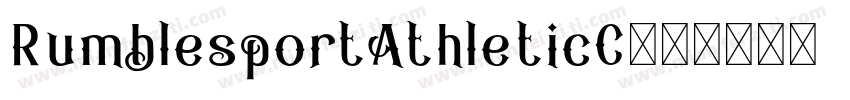 RumblesportAthleticC字体转换