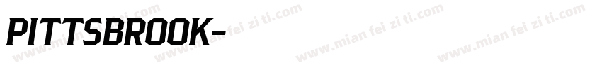 PITTSBROOK字体转换
