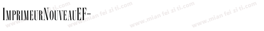ImprimeurNouveauEF字体转换
