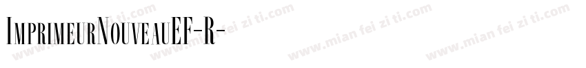 ImprimeurNouveauEF-R字体转换