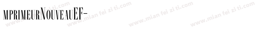mprimeurNouveauEF字体转换