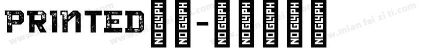 Printed字体字体转换