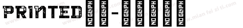 Printed字体字体转换