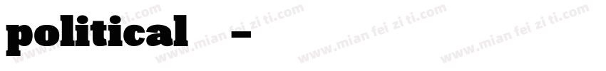 political字体字体转换