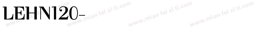 LEHN120字体转换
