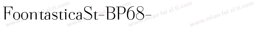 FoontasticaSt-BP68字体转换
