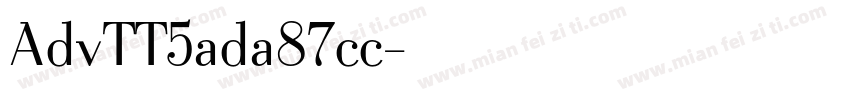 AdvTT5ada87cc字体转换