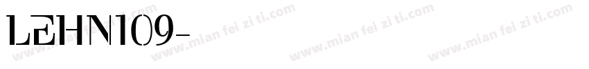 LEHN109字体转换