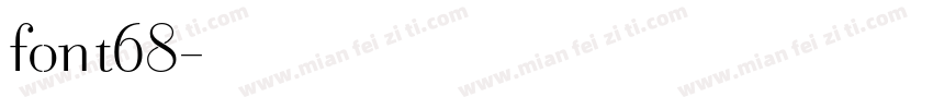 font68字体转换