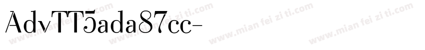 AdvTT5ada87cc字体转换