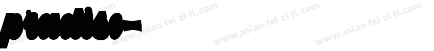 pradise字体转换