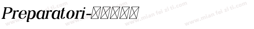 Preparatori字体转换