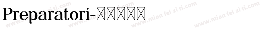 Preparatori字体转换