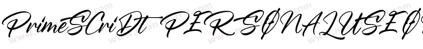 PrimeSCriDtPERSONALUSEONLY字体转换