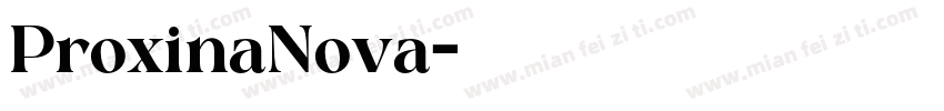 ProxinaNova字体转换