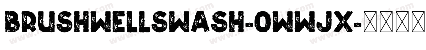 Brushwellswash-0WWJX字体转换