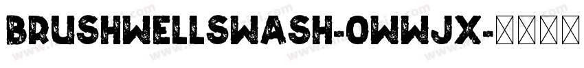 Brushwellswash-0WWJX字体转换