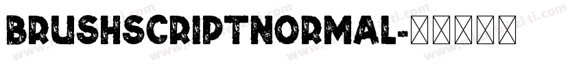 brushscriptnormal字体转换