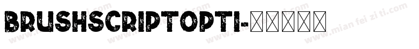 brushscriptopti字体转换
