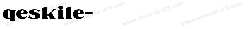 qeskile字体转换