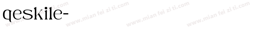 qeskile字体转换