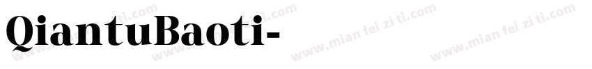 QiantuBaoti字体转换