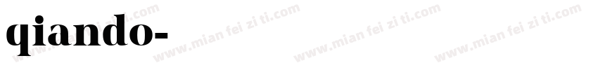 qiando字体转换