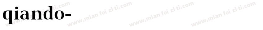 qiando字体转换