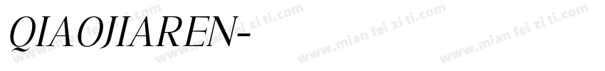 QIAOJIAREN字体转换