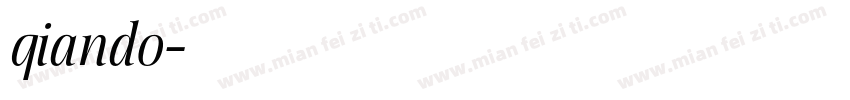 qiando字体转换