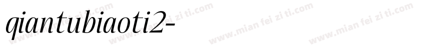 qiantubiaoti2字体转换