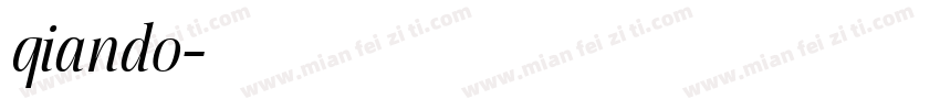 qiando字体转换