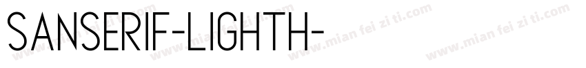 SanSerif-LightH字体转换