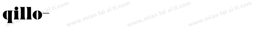 qillo字体转换