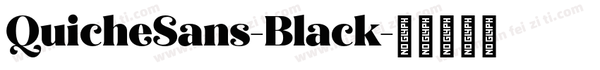 QuicheSans-Black字体转换