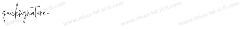 quicksignature字体转换