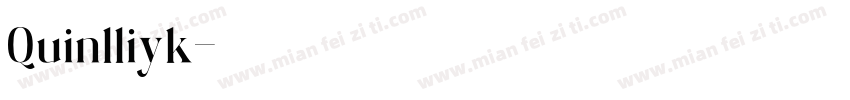 Quinlliyk字体转换