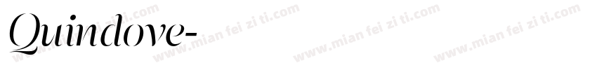 Quindove字体转换
