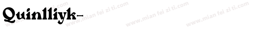 Quinlliyk字体转换