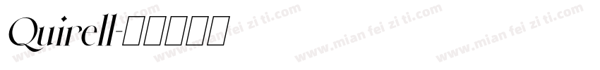 Quirell字体转换
