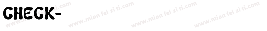 check字体转换