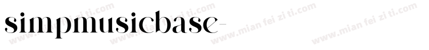 simpmusicbase字体转换