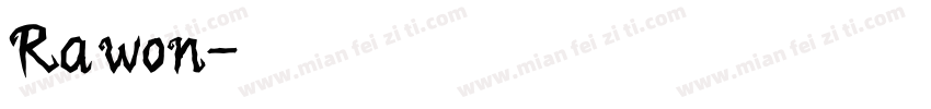 Rawon字体转换