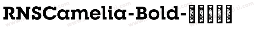 RNSCamelia-Bold字体转换
