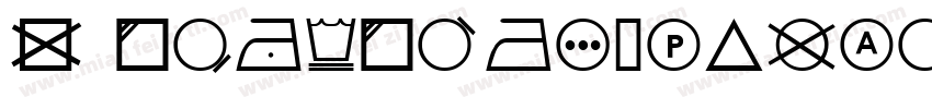 WashCareSymbolsClassicM54字体转换