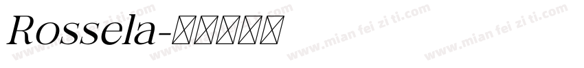 Rossela字体转换