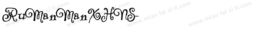 RuManManXHNS字体转换